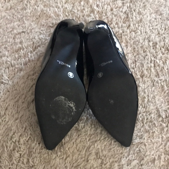 Rouge Black pointed heels - Picture 4 of 5